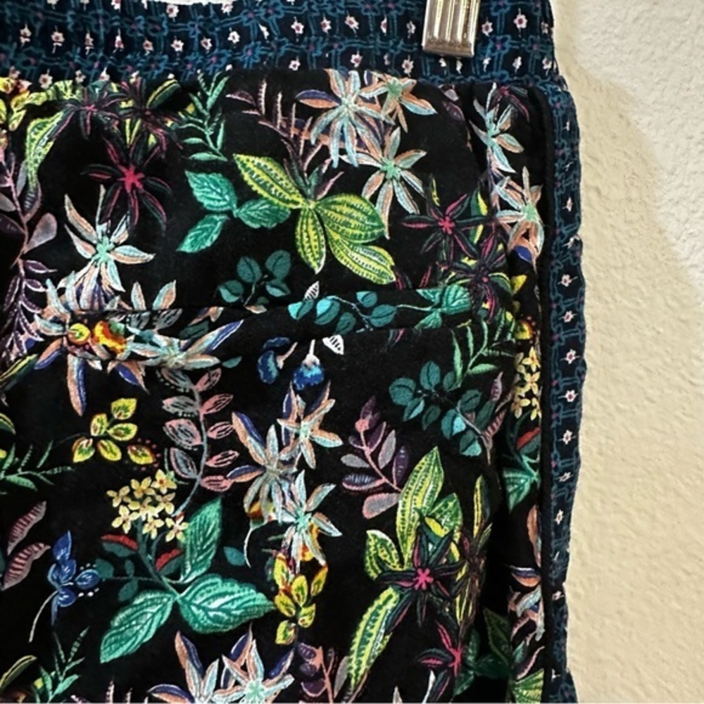 Anthropologie ett:twa Women's Rousseau Wide Leg Floral Crop Pants Size Small - Picture 8 of 10
